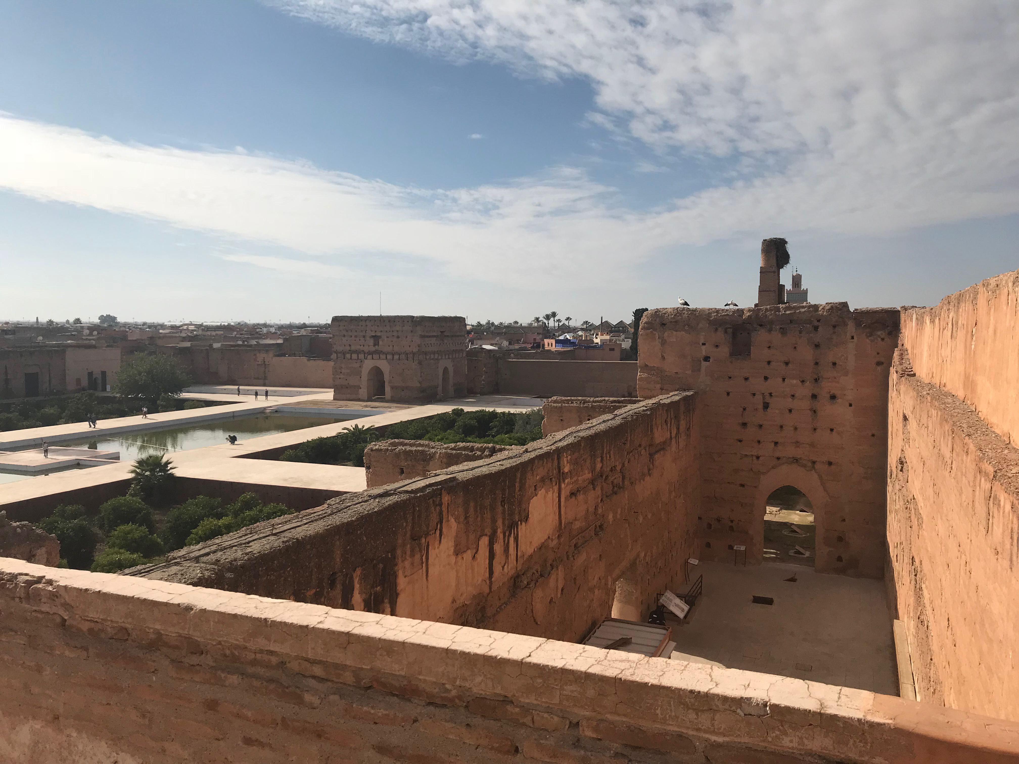 Blick auf den el-Badi-Palast