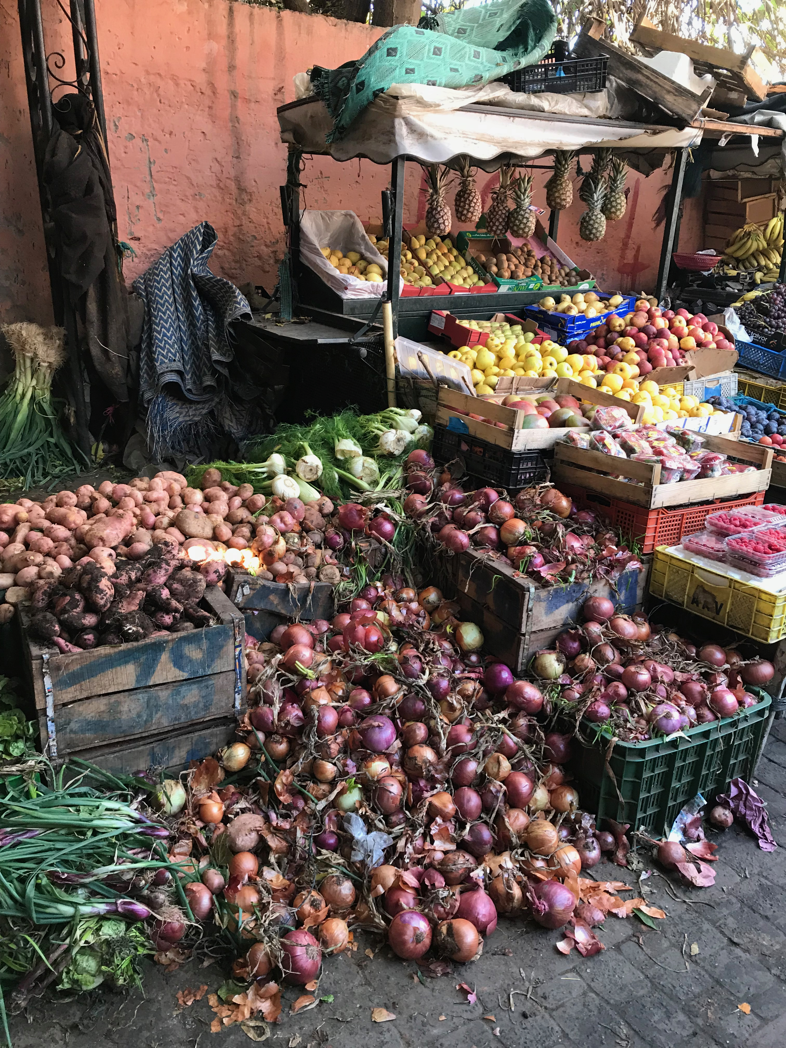 Gemüsestand im Souk von Marrakesch