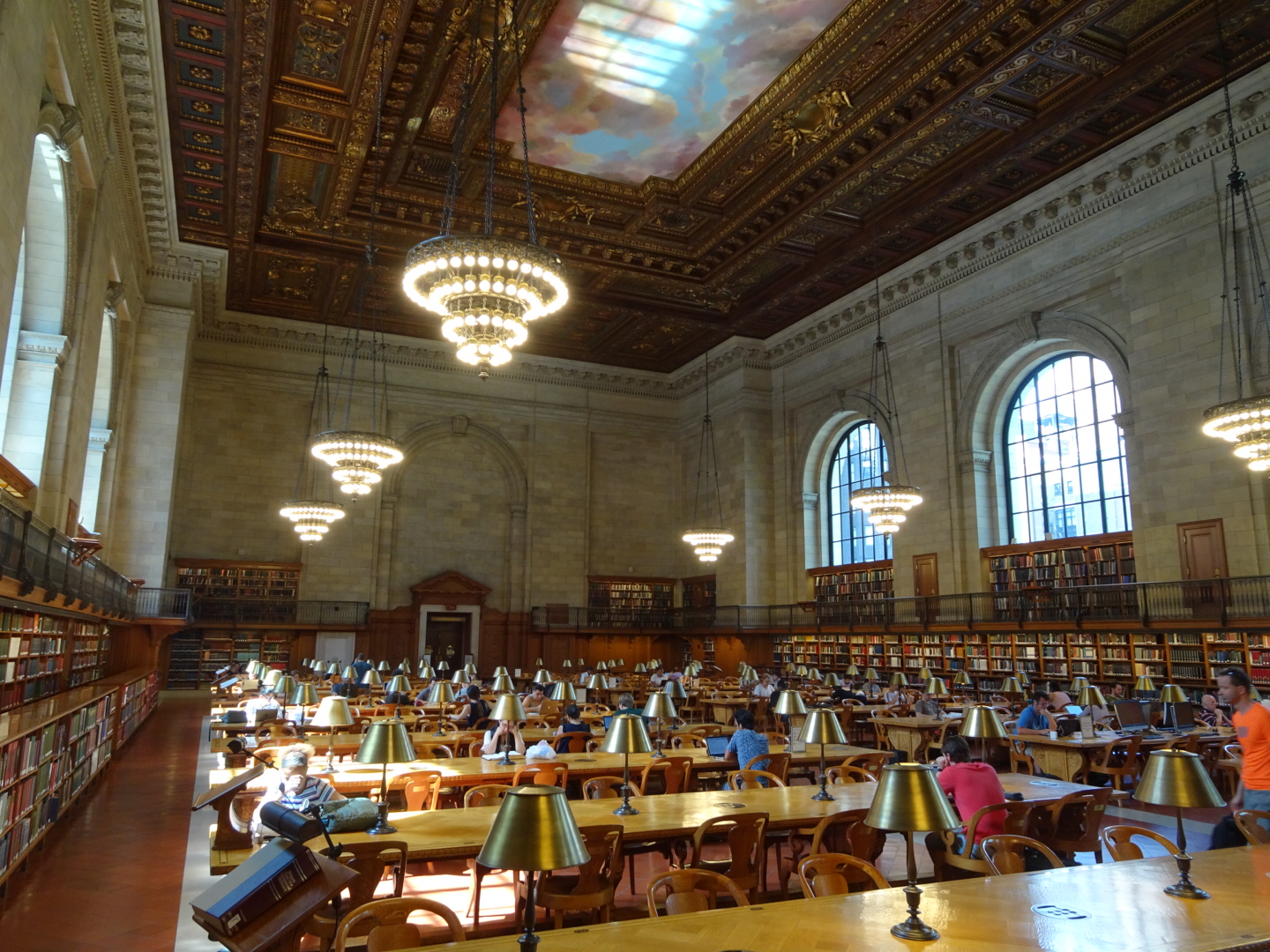 Ein Lesesaal der Public Library New York