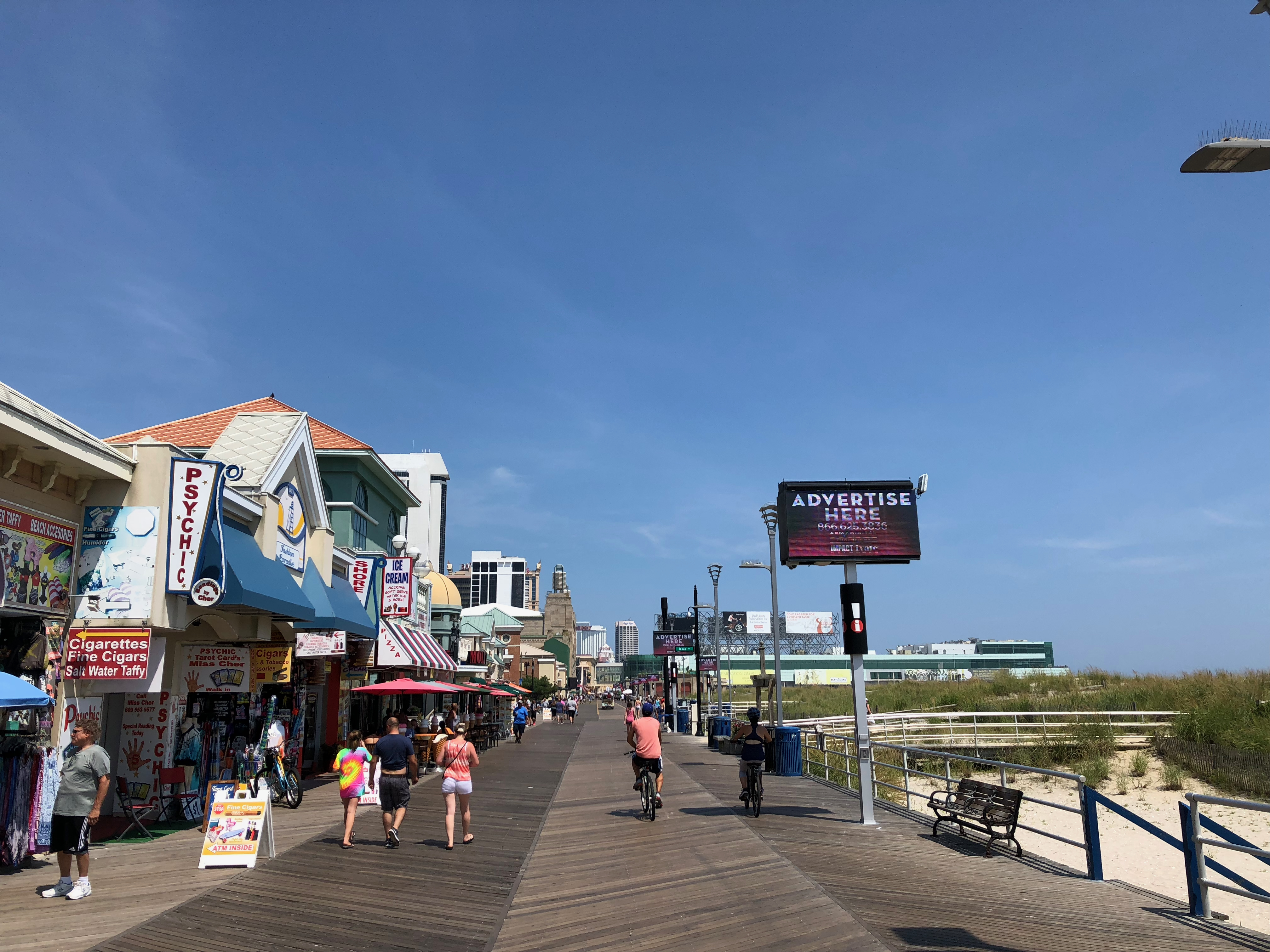 Strandpromenade in Atlantic City