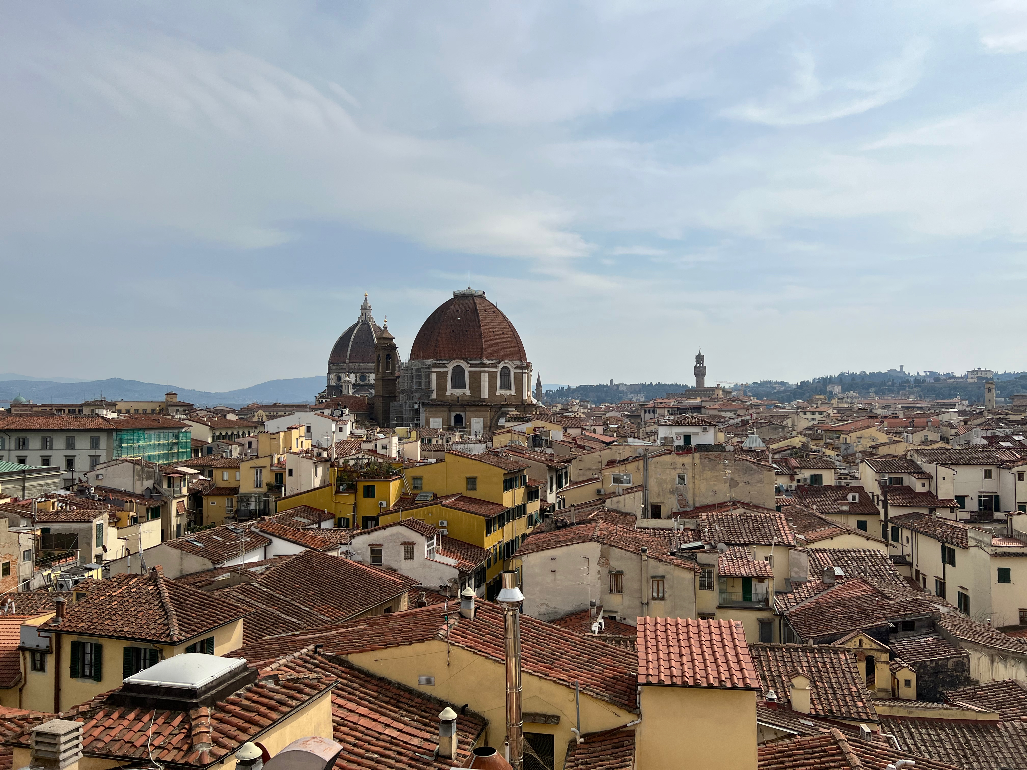Ausblick von unserem Hotel auf die Kathedrale von Florenz