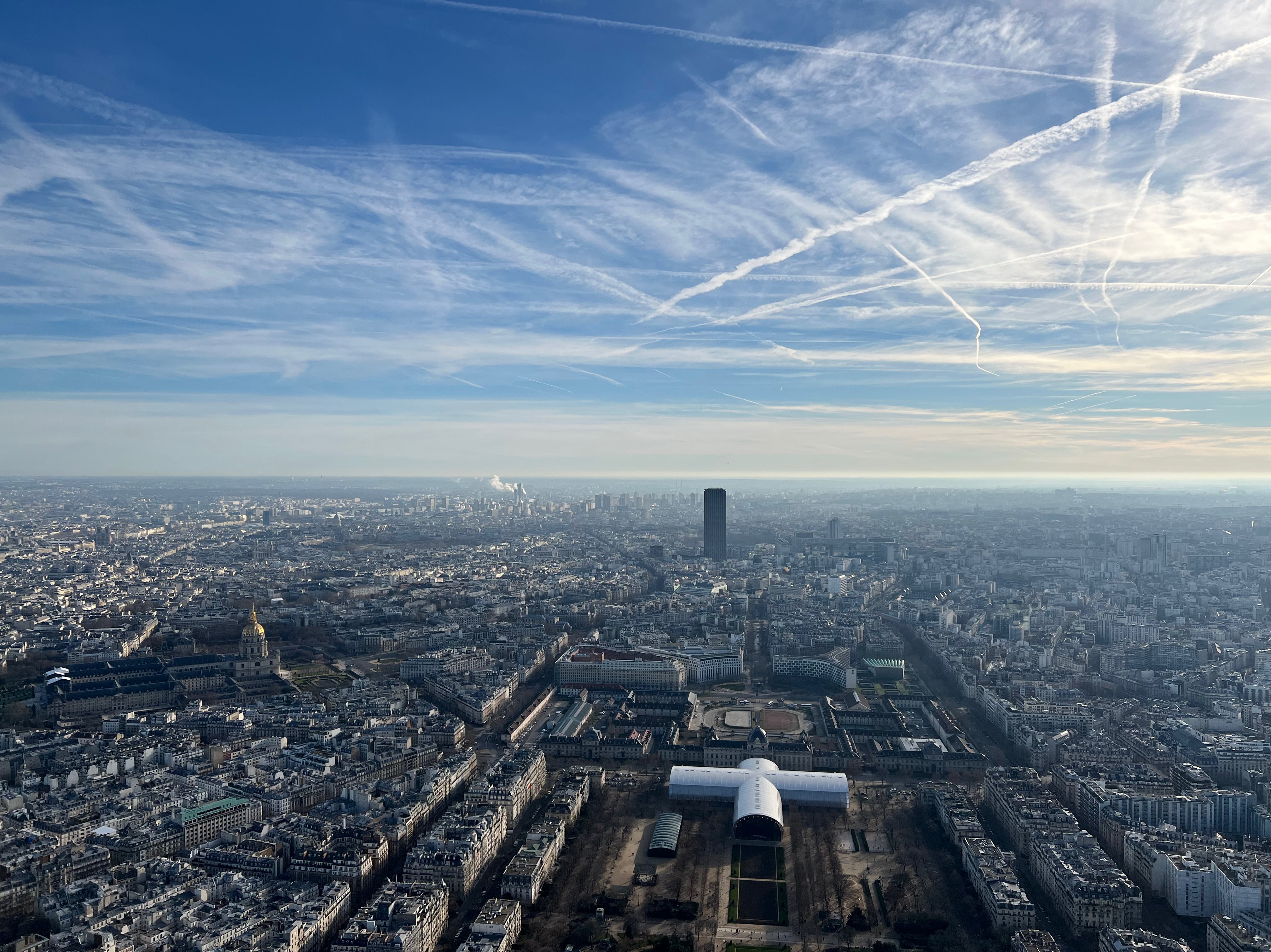 Blick vom Eifelturm auf Paris