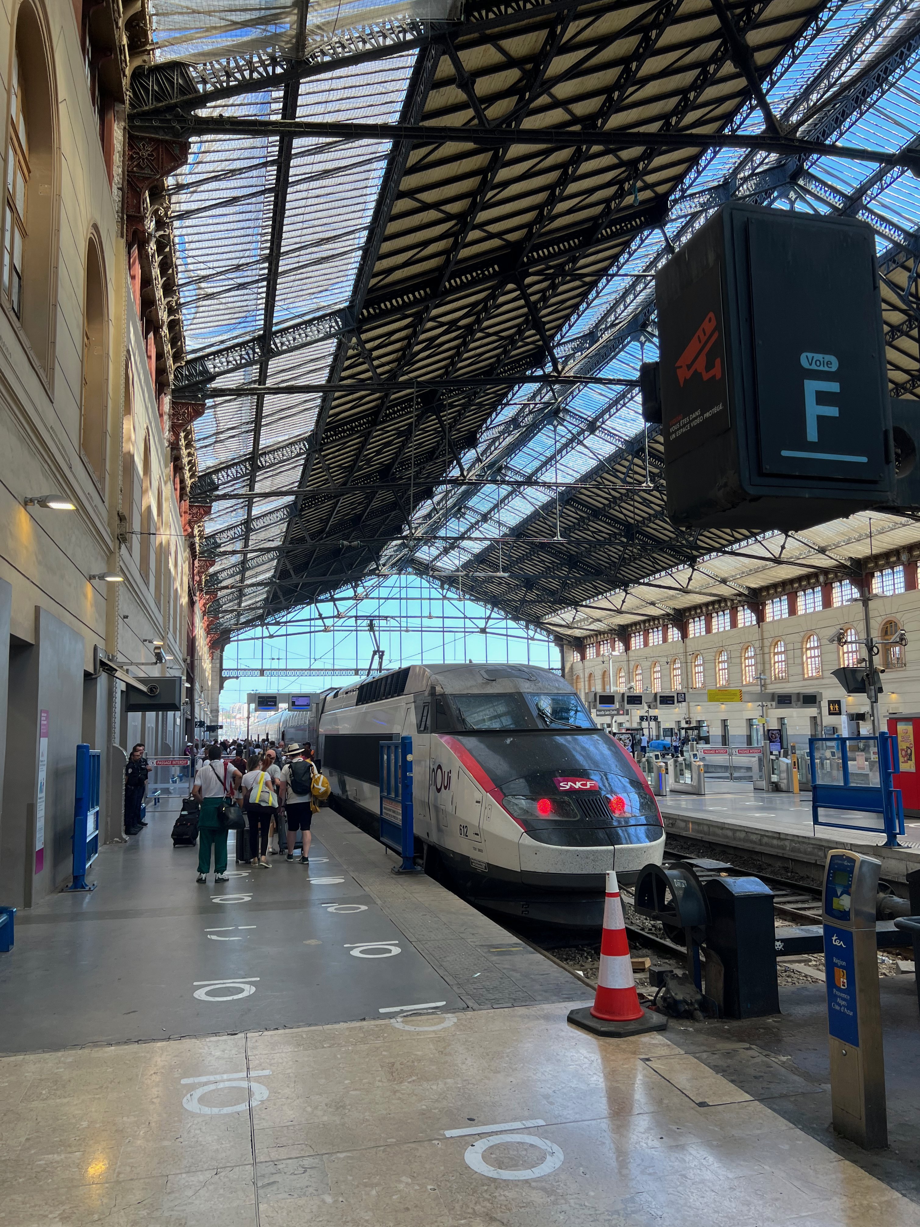 Unser Zug im Gare de Lyon
