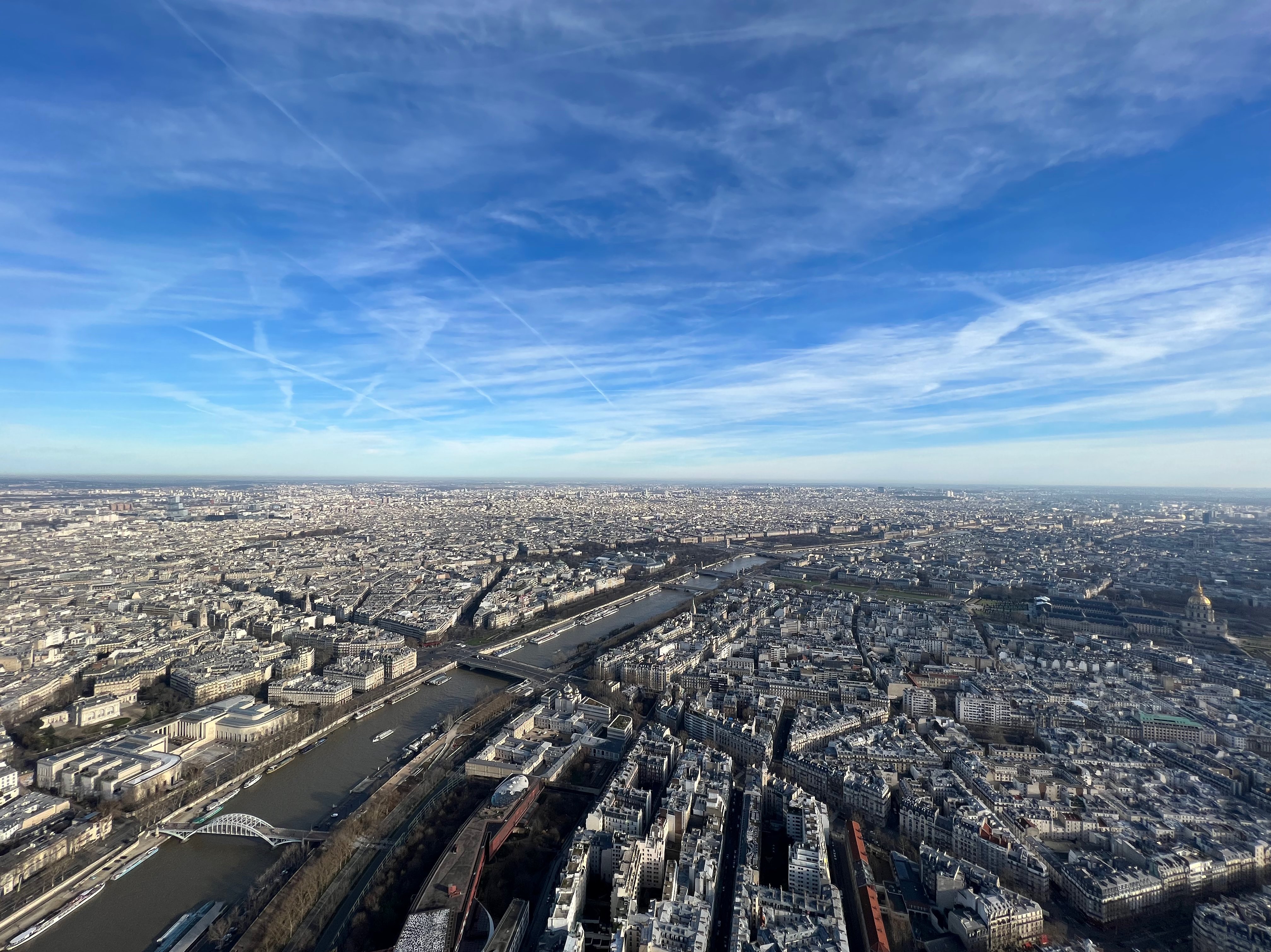 Blick vom Eifelturm auf Paris