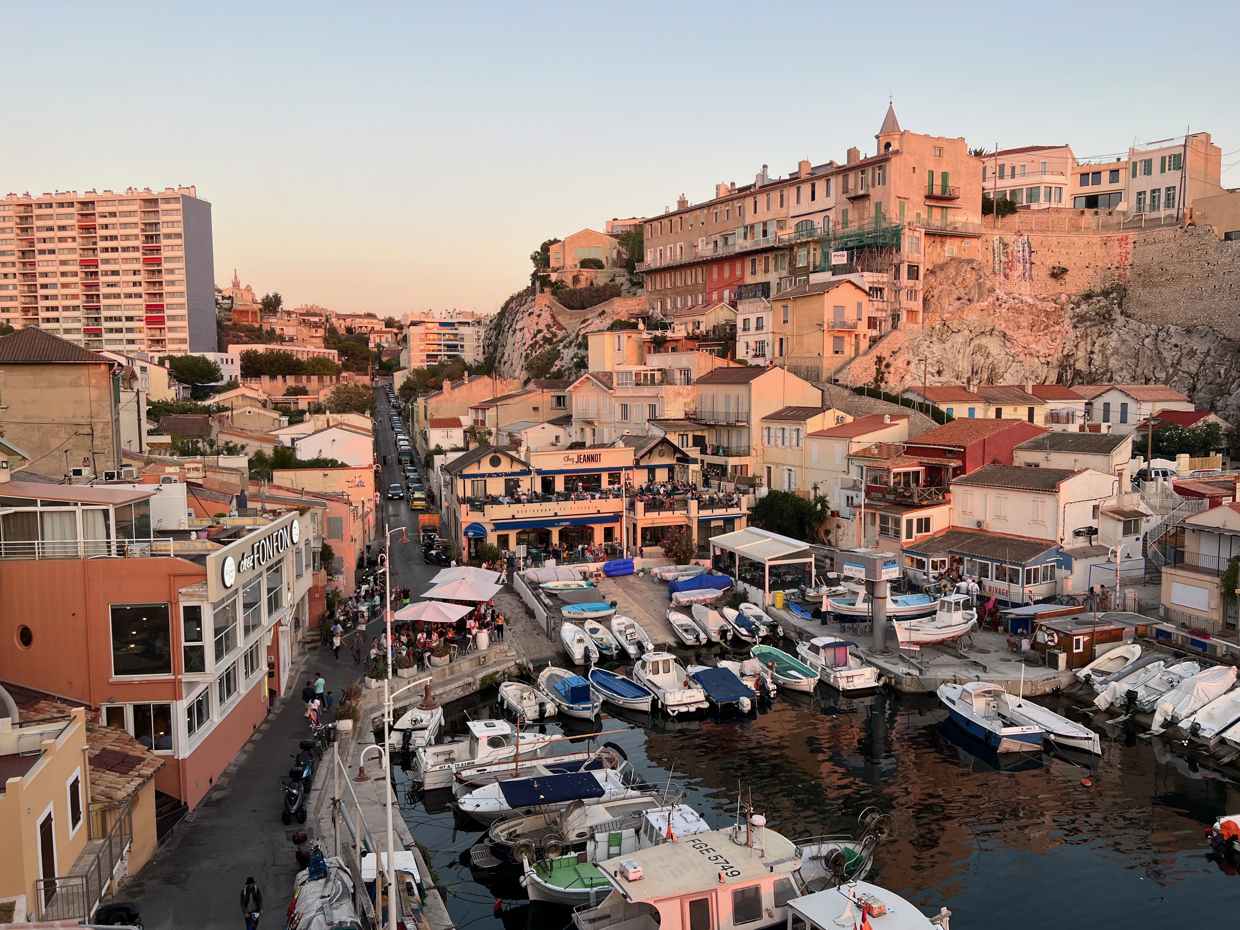 Blick in den Hafen Vallon des Auffes