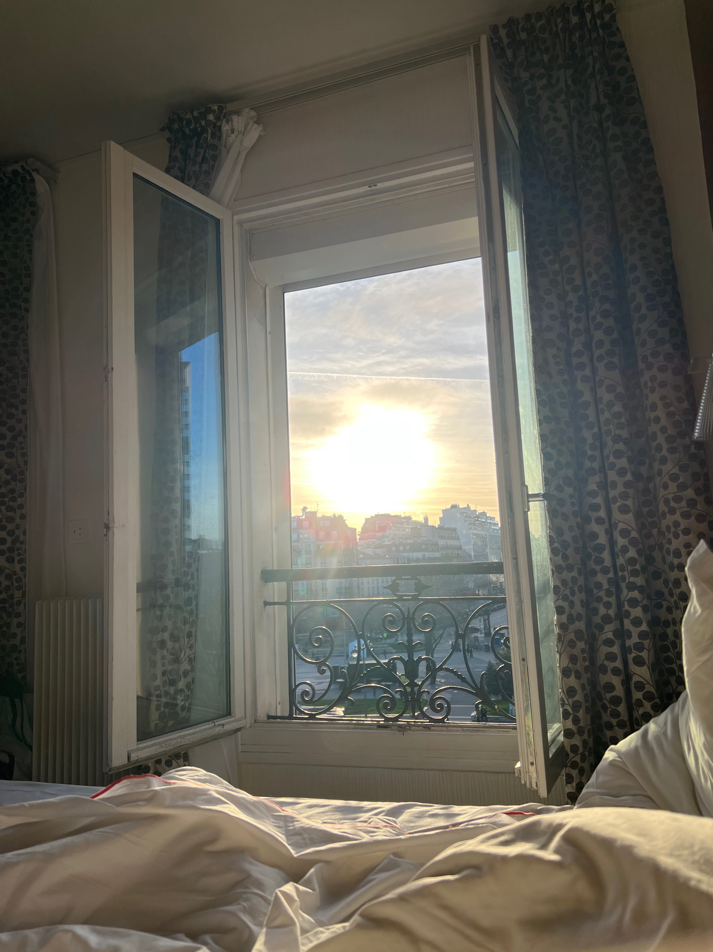 Sonnenaufgang in unserem Hotel