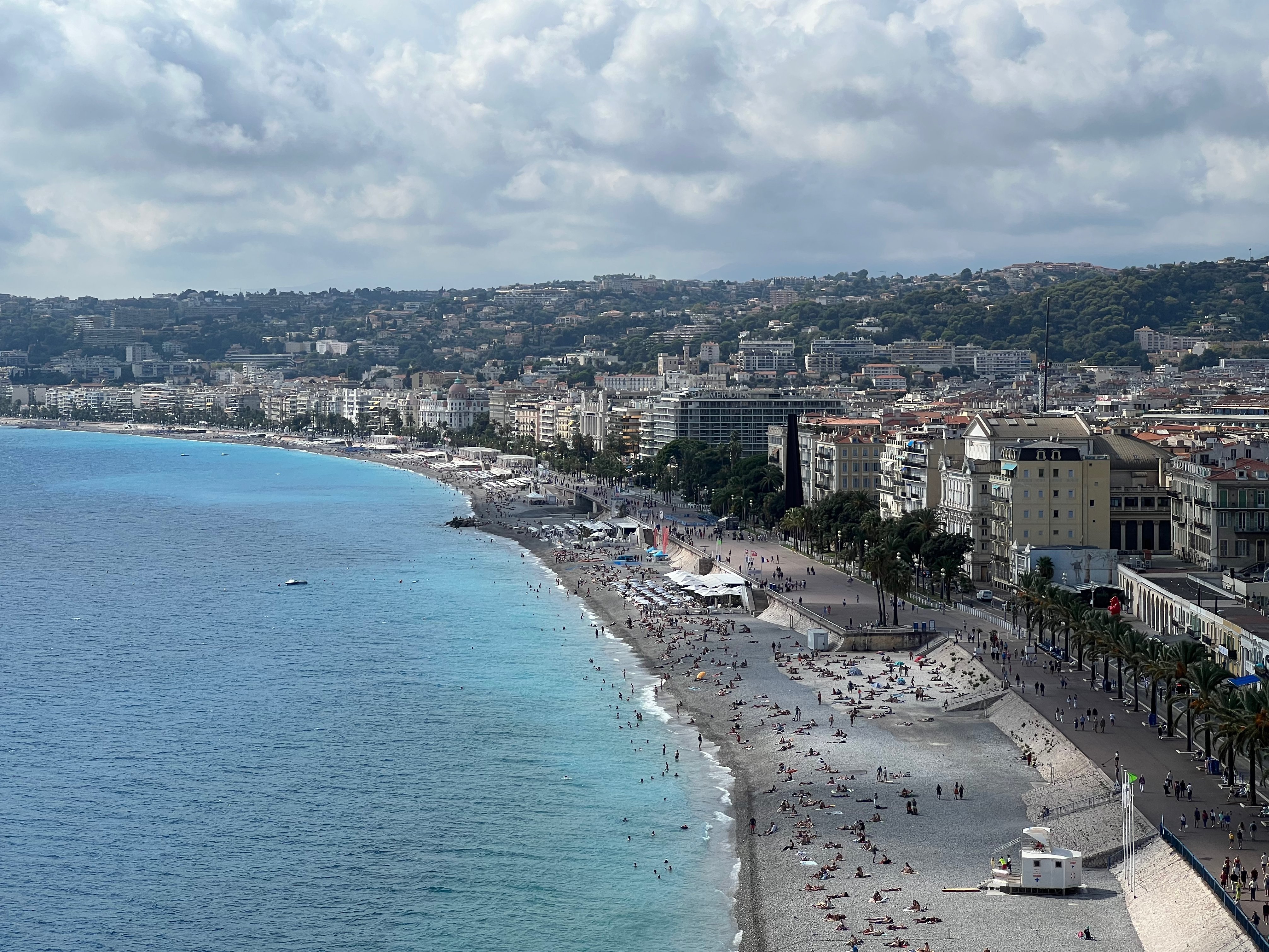Blick auf die Promenade des Anglais