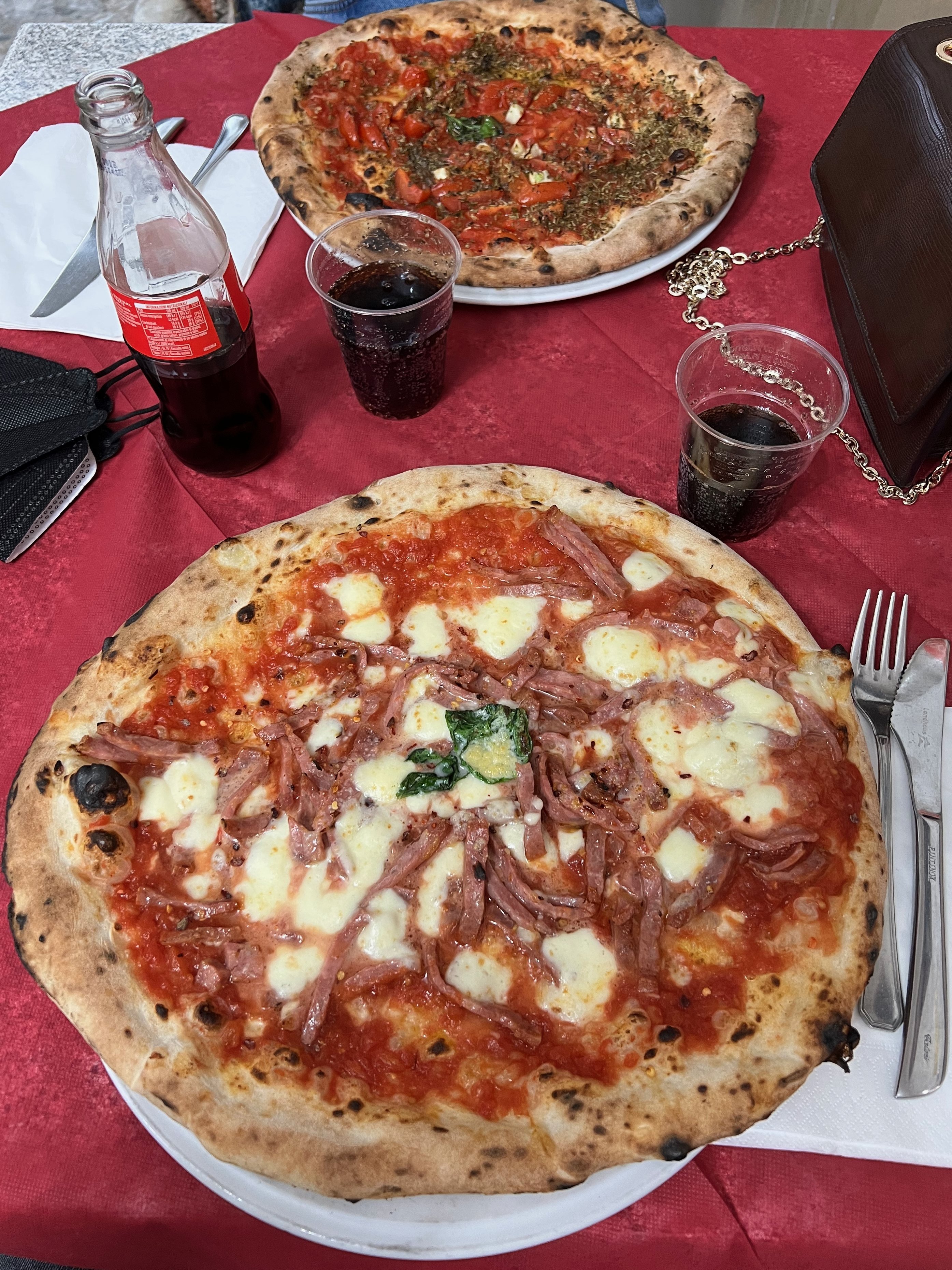 Pizza in der Pizzeria Di Matteo